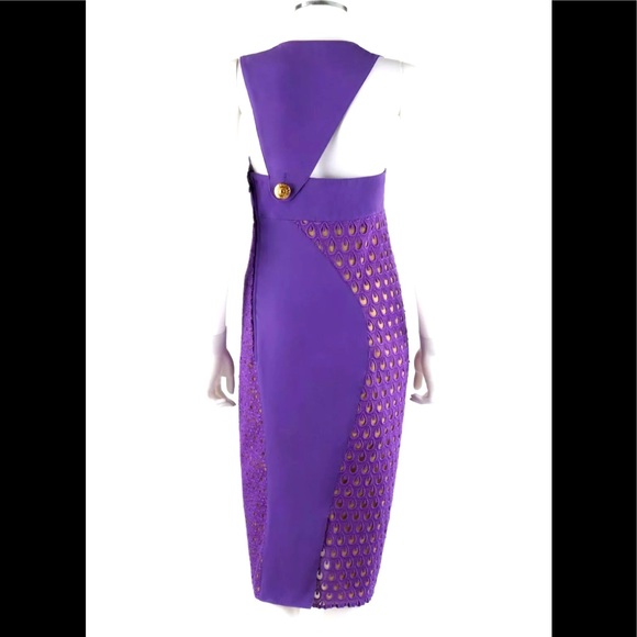 NWT- VERSACE LIMITED ADDITION PURPLE DRESS FOR H&M - Picture 7 of 15